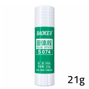 BAOKE PVA Glue Stick Clear White Strong Adhesive Non-Toxic Odorless Twist-Up Paper Glue for School Office Home and Crafts  21  grams (S074)